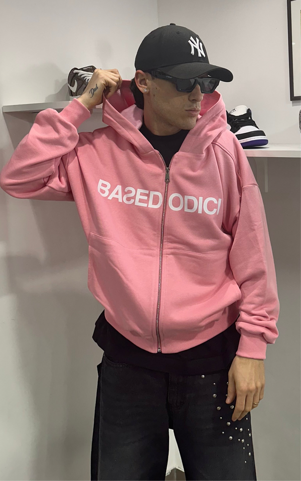 Hoodie Zip Logo Boxy